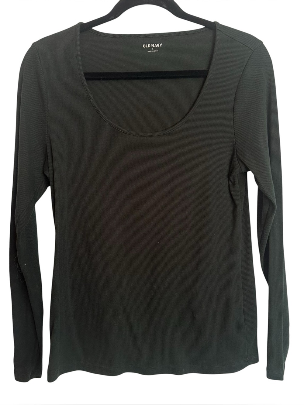 Hunter Green Old Navy Scoop Neck Longsleeve Large
